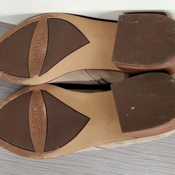 Sarto by Franco Sarto Paivley Bootie, Sand Suede, Womens 6.5 M / 36.5 - Picture 9 of 10